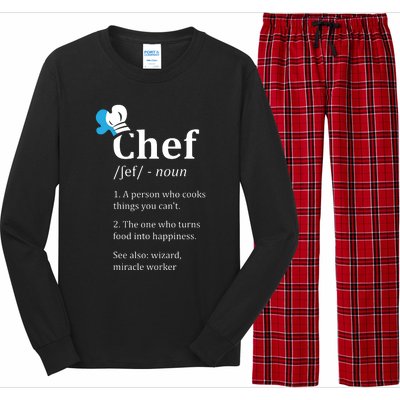 Chef Definition Funny Long Sleeve Pajama Set