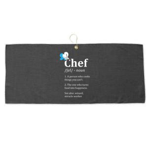 Chef Definition Funny Large Microfiber Waffle Golf Towel