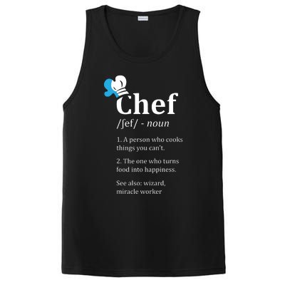 Chef Definition Funny PosiCharge Competitor Tank