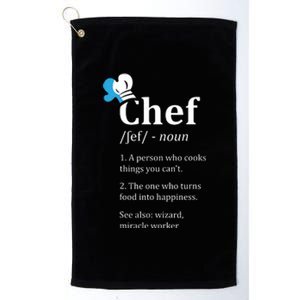 Chef Definition Funny Platinum Collection Golf Towel