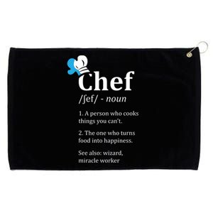 Chef Definition Funny Grommeted Golf Towel