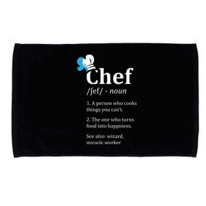 Chef Definition Funny Microfiber Hand Towel