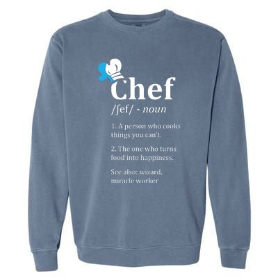 Chef Definition Funny Garment-Dyed Sweatshirt