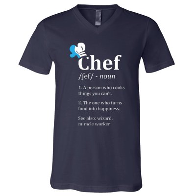 Chef Definition Funny V-Neck T-Shirt