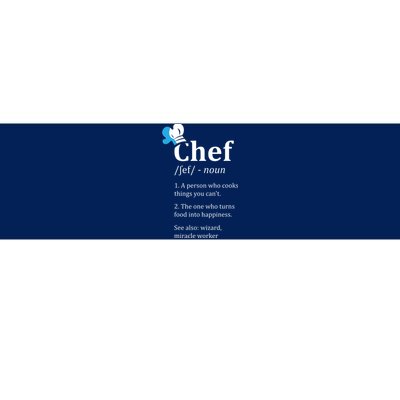 Chef Definition Funny Bumper Sticker