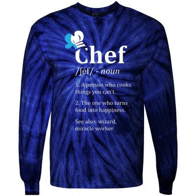 Chef Definition Funny Tie-Dye Long Sleeve Shirt