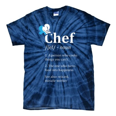 Chef Definition Funny Tie-Dye T-Shirt