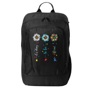 Cute Daisy Flower Autism Awareness Its Ok To Be Different City Backpack