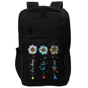 Cute Daisy Flower Autism Awareness Its Ok To Be Different Impact Tech Backpack