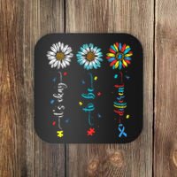 Cute Daisy Flower Autism Awareness Its Ok To Be Different Coaster