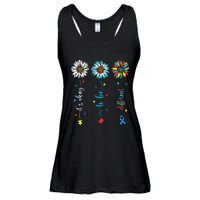 Cute Daisy Flower Autism Awareness Its Ok To Be Different Ladies Essential Flowy Tank