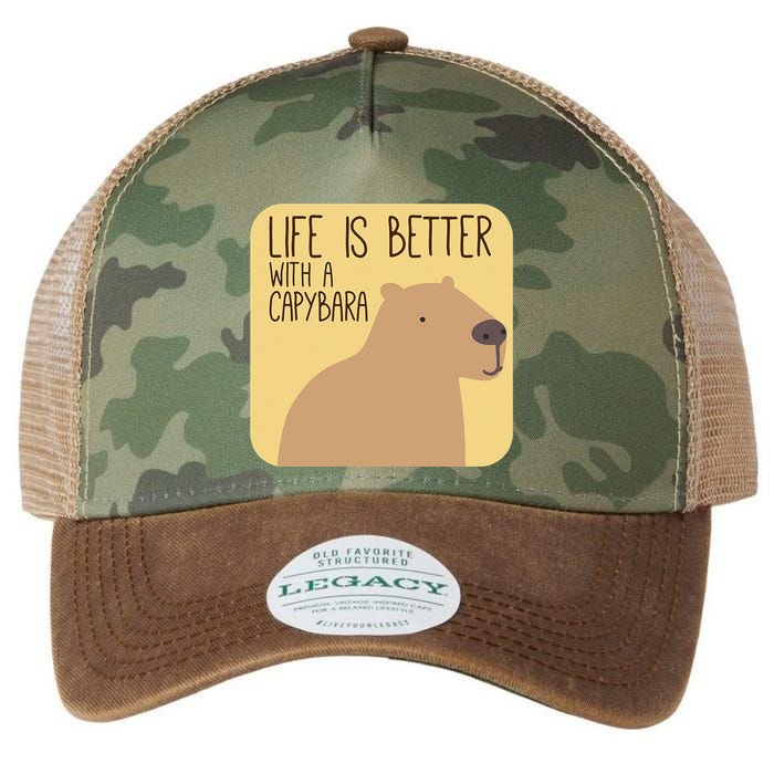 Capybara Design For Capibara Owner Cool Mammal Legacy Tie Dye Trucker Hat