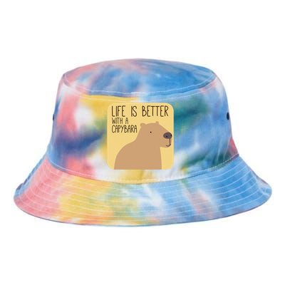 Capybara Design For Capibara Owner Cool Mammal Tie Dye Newport Bucket Hat