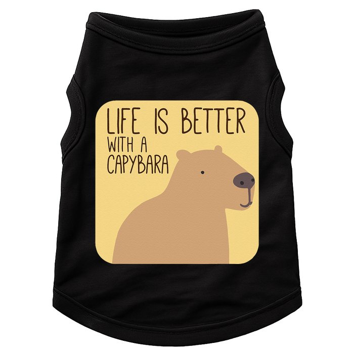 Capybara Design For Capibara Owner Cool Mammal Doggie Tank