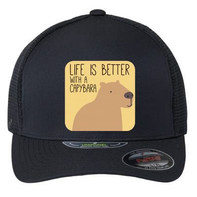 Capybara Design For Capibara Owner Cool Mammal Flexfit Unipanel Trucker Cap