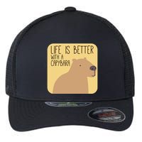 Capybara Design For Capibara Owner Cool Mammal Flexfit Unipanel Trucker Cap