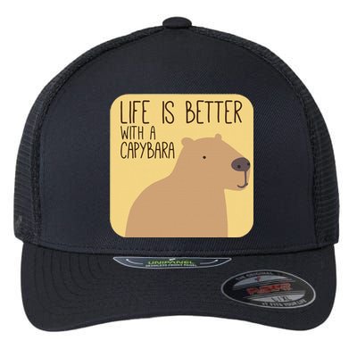 Capybara Design For Capibara Owner Cool Mammal Flexfit Unipanel Trucker Cap