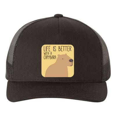 Capybara Design For Capibara Owner Cool Mammal Yupoong Adult 5-Panel Trucker Hat