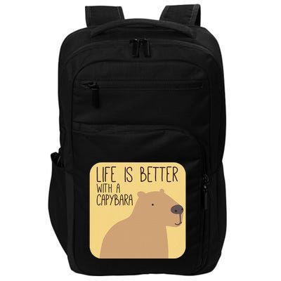 Capybara Design For Capibara Owner Cool Mammal Impact Tech Backpack