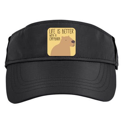 Capybara Design For Capibara Owner Cool Mammal Adult Drive Performance Visor