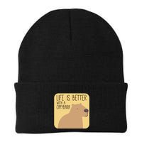 Capybara Design For Capibara Owner Cool Mammal Beanie