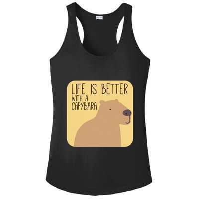 Capybara Design For Capibara Owner Cool Mammal Ladies PosiCharge Competitor Racerback Tank