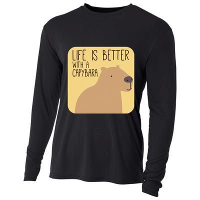Capybara Design For Capibara Owner Cool Mammal Cooling Performance Long Sleeve Crew