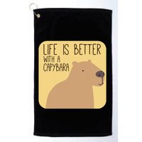 Capybara Design For Capibara Owner Cool Mammal Golf Towel