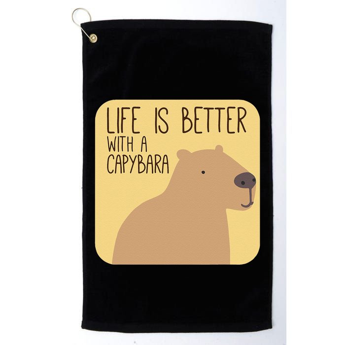 Capybara Design For Capibara Owner Cool Mammal Golf Towel