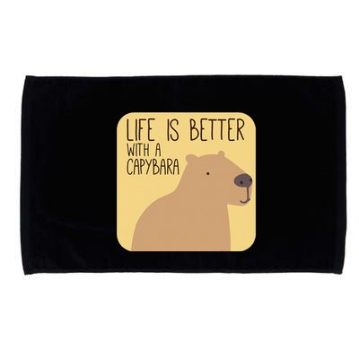 Capybara Design For Capibara Owner Cool Mammal Microfiber Hand Towel