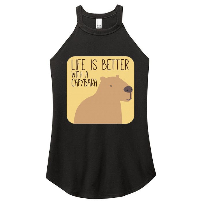 Capybara Design For Capibara Owner Cool Mammal Women's Perfect Tri Rocker Tank