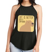 Capybara Design For Capibara Owner Cool Mammal Women's Perfect Tri Rocker Tank