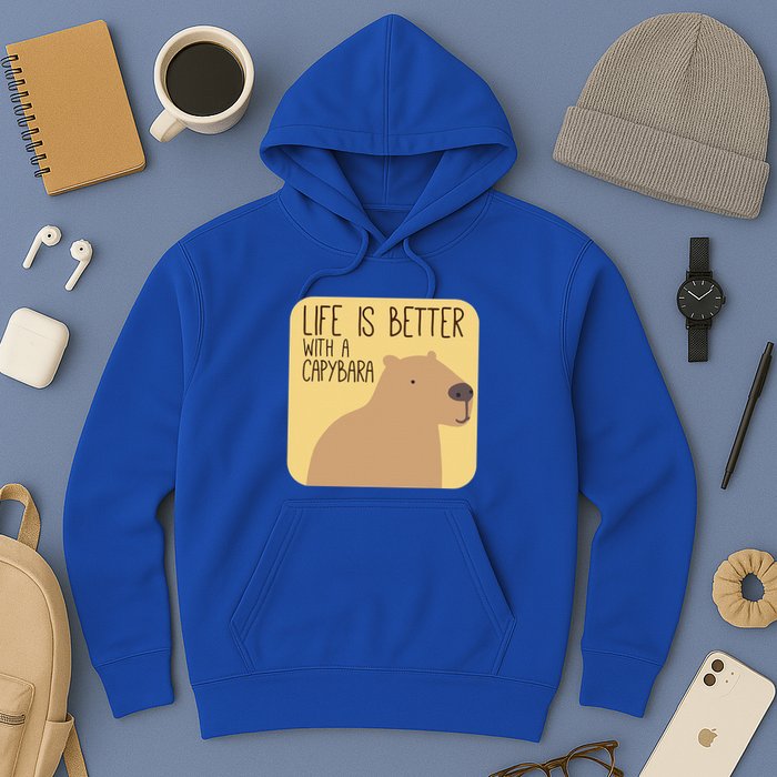 Capybara Design For Capibara Owner Cool Mammal Hoodie