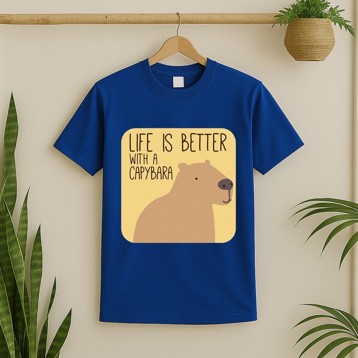Capybara Design For Capibara Owner Cool Mammal T-Shirt