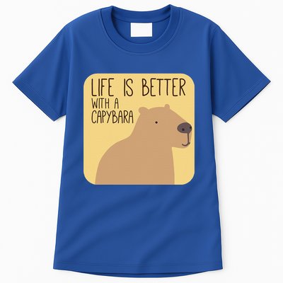 Capybara Design For Capibara Owner Cool Mammal Tall T-Shirt