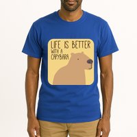 Capybara Design For Capibara Owner Cool Mammal Tall T-Shirt