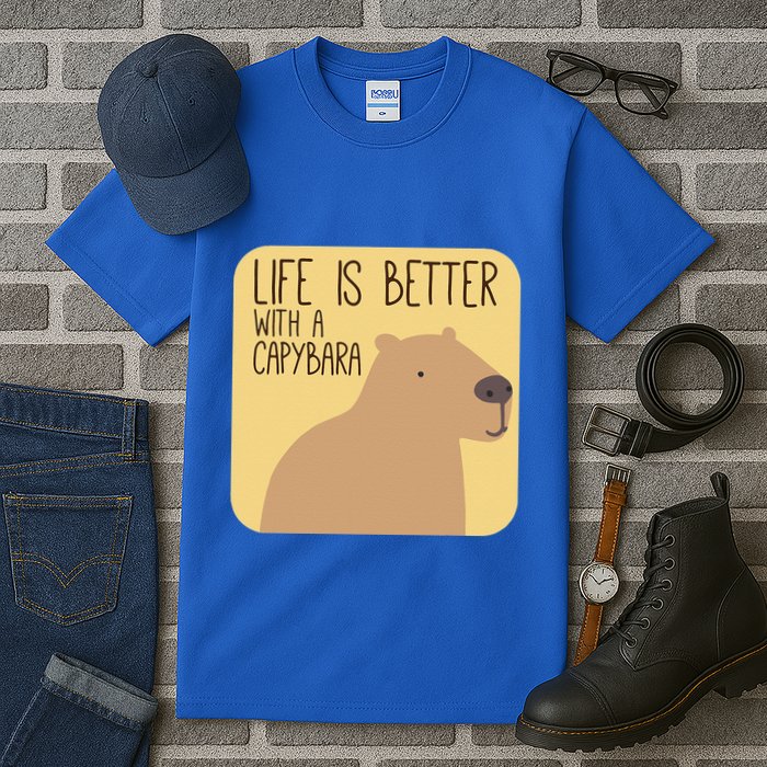 Capybara Design For Capibara Owner Cool Mammal Tall T-Shirt