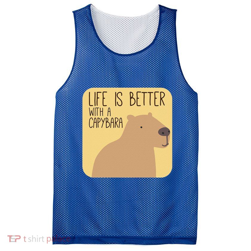 Capybara Design For Capibara Owner Cool Mammal Mesh Reversible Basketball Jersey Tank