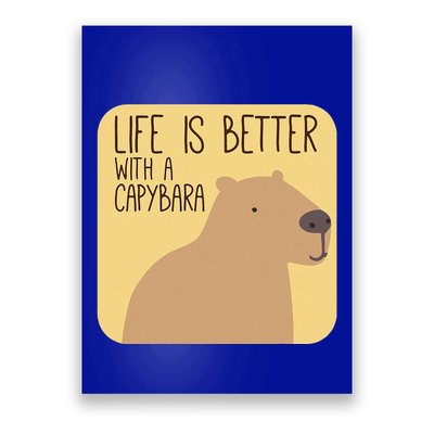 Capybara Design For Capibara Owner Cool Mammal Poster