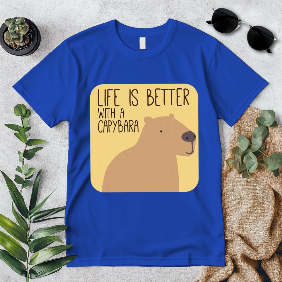Capybara Design For Capibara Owner Cool Mammal Premium T-Shirt