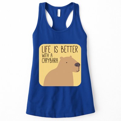 Capybara Design For Capibara Owner Cool Mammal Womens Tank Top