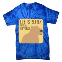 Capybara Design For Capibara Owner Cool Mammal Tie-Dye T-Shirt