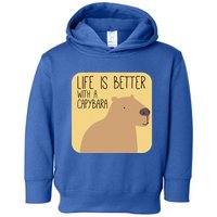Capybara Design For Capibara Owner Cool Mammal Toddler Hoodie