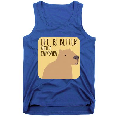 Capybara Design For Capibara Owner Cool Mammal Tank Top