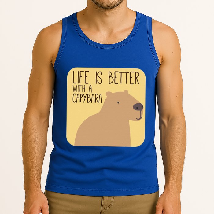Capybara Design For Capibara Owner Cool Mammal Tank Top