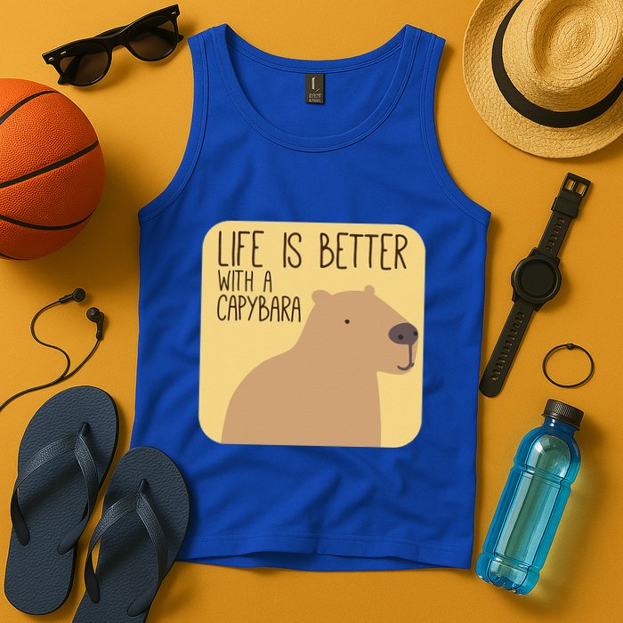 Capybara Design For Capibara Owner Cool Mammal Tank Top