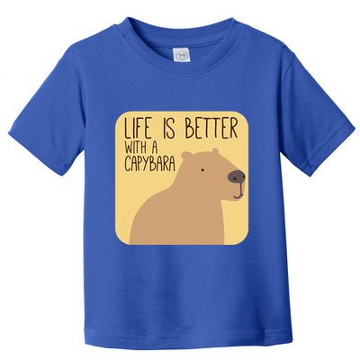 Capybara Design For Capibara Owner Cool Mammal Toddler T-Shirt