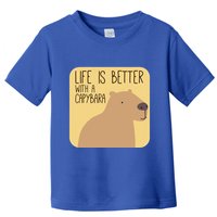Capybara Design For Capibara Owner Cool Mammal Toddler T-Shirt