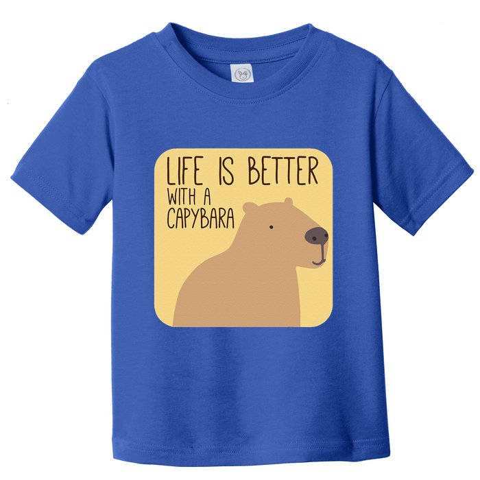 Capybara Design For Capibara Owner Cool Mammal Toddler T-Shirt