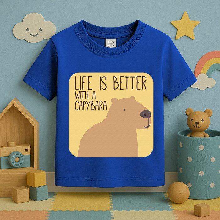 Capybara Design For Capibara Owner Cool Mammal Toddler T-Shirt